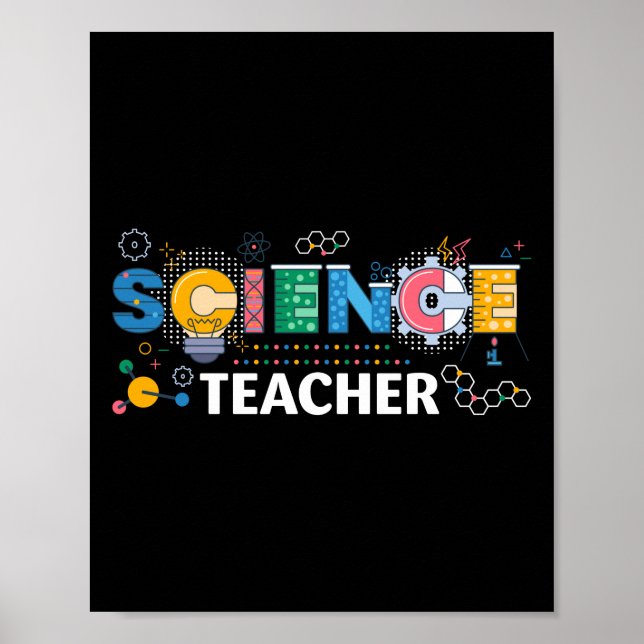 Lehrerin CHEMISTISCHE Physikerin Poster (Vorne)