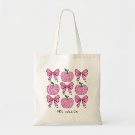 Lehrerin Coquette Apple School Stift Bow Tragetasche