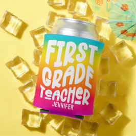 Lehrerin der 1. Klasse Farbiger Ombre Dosenkühler