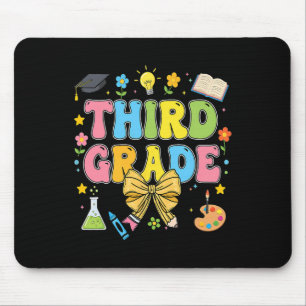 Lehrerin der dritten Klasse Kinder Coquette Bogen Mousepad