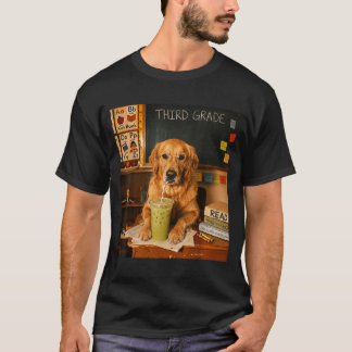 Lehrerin der dritten Klasse lustiger Golden Retrie T-Shirt