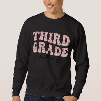Lehrerin der dritten Klasse Vibes Pink Groovy Kind Sweatshirt