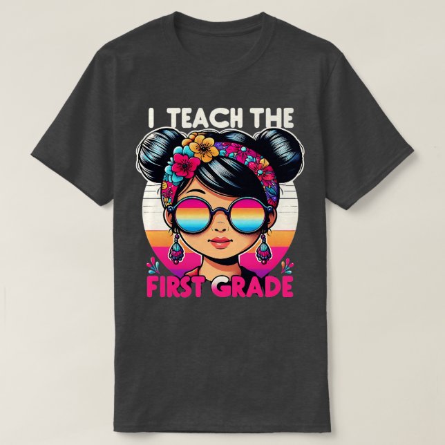 Lehrerin der ersten Klasse Day Girls Kleinkinder K T-Shirt (Design vorne)