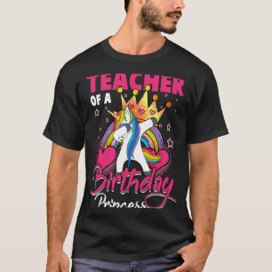 Lehrerin der Geburtstagsprinzessin Unicorn Dab T-Shirt