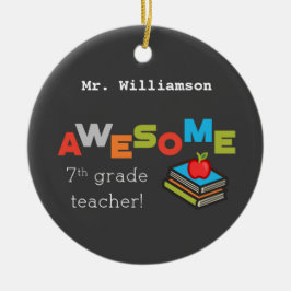 Lehrerin der siebten Klasse Vielen Dank Phantastis Keramik Ornament