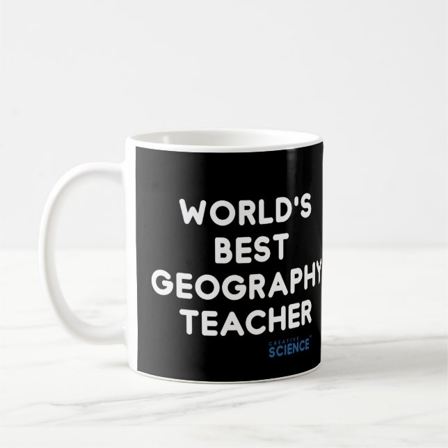 Lehrerin: Der weltbeste Geographielehrer White Kaffeetasse (Links)