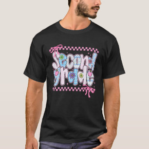 Lehrerin der zweiten Klasse 2. Klasse Rosa Kokette T-Shirt