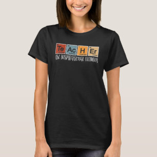Lehrerin des Inspektionselements zurück zur Schule T-Shirt