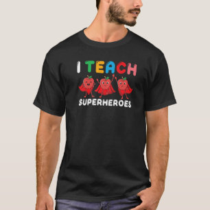Lehrerin, die ich Superhelden lehre, zurück zur Sc T-Shirt