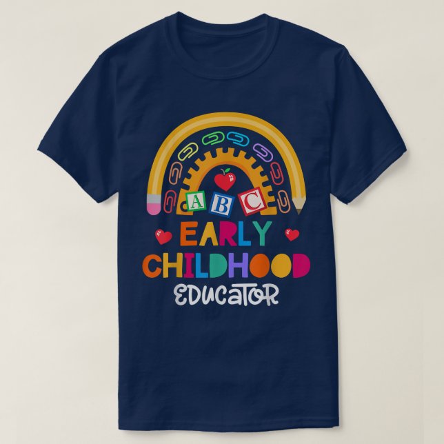 Lehrerin Early Chilhood Education Preschool Head S T-Shirt (Design vorne)