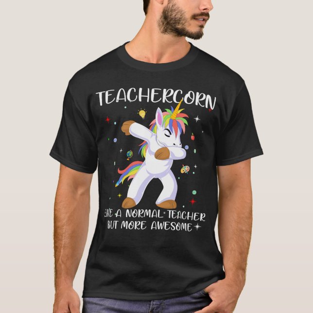 Lehrerin einhorchen T-Shirt (Vorderseite)