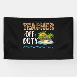 Lehrerin für Arbeit glücklich letzten Tag der Lehr Banner