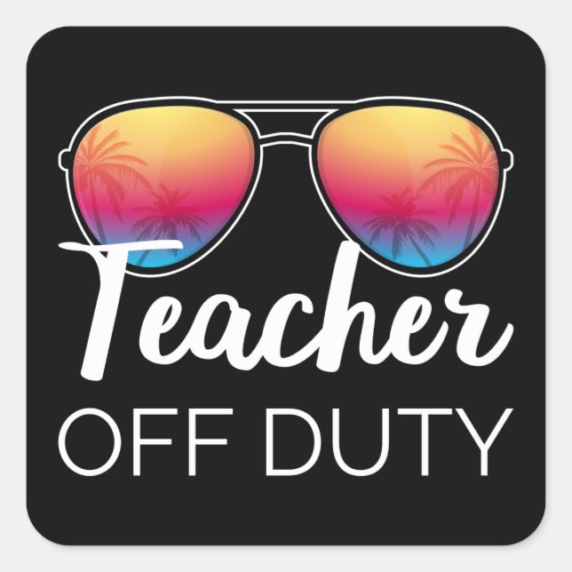 Lehrerin für Arbeit I Quadratischer Aufkleber (Vorderseite)