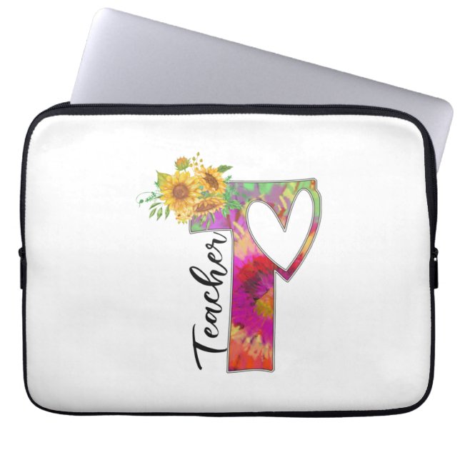 Lehrerin für Blume Laptopschutzhülle (Vorderseite)
