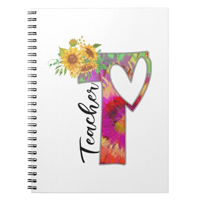 Lehrerin für Blume Notizblock (Vorderseite)