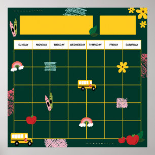 Lehrerin für das Gedächtnis in der Schule Poster