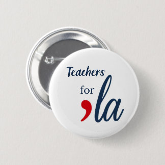 Lehrerin für 'la Kamala Harris. weißer Kreis Button