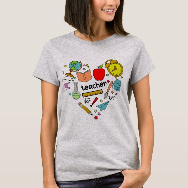 Lehrerin für Liebe T-Shirt (Vorderseite)