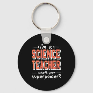 Lehrerin für Naturwissenschaften der Frauen Superw Schlüsselanhänger