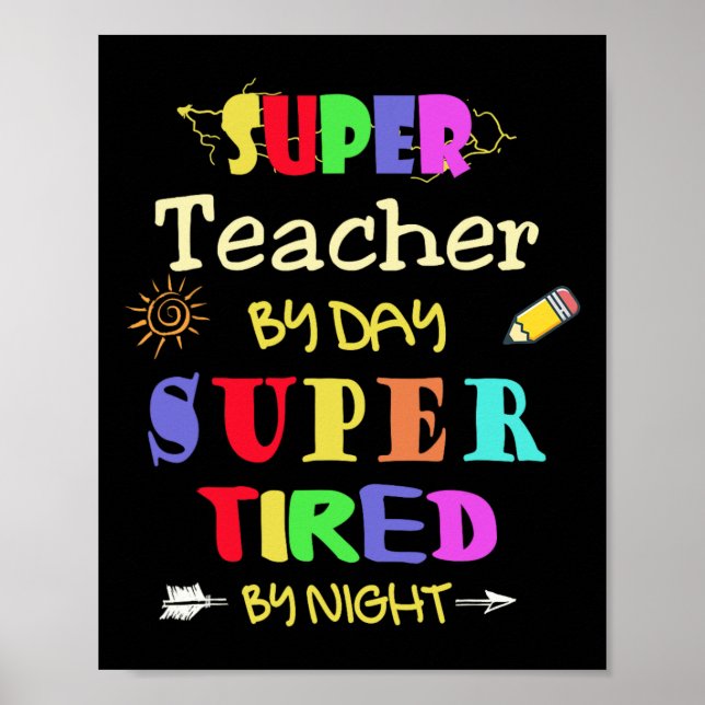 Lehrerin für Tag durch Nachtschwärmerin übermüdet Poster (Vorne)