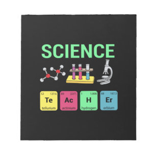 Lehrerin - Geschenk des Naturwissenschaftslehrers  Notizblock