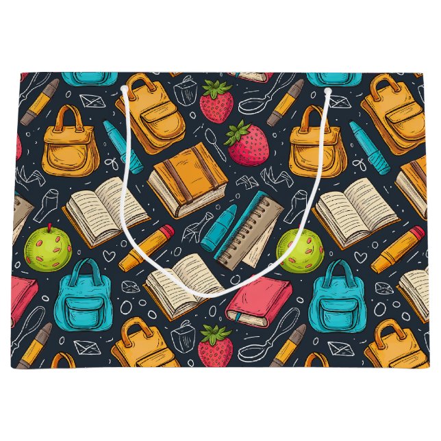 Lehrerin - Geschenktasche Große Geschenktüte (Vorderseite)