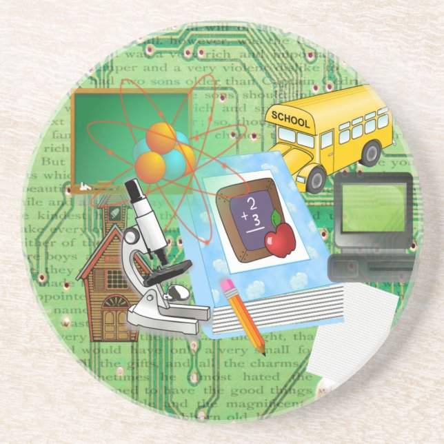 Lehrerin Getränkeuntersetzer (Vorne)