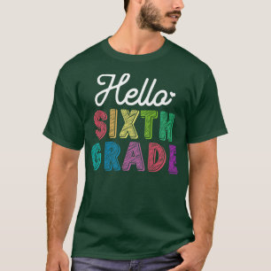 Lehrerin Hallo Sechste Stufe T-Shirt