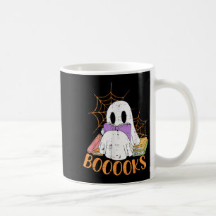 Lehrerin Halloween Shirt Ghost Lehrer Buchbiblioth Kaffeetasse