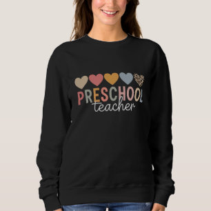Lehrerin in der Vorschule zurück zur Schule Sweatshirt