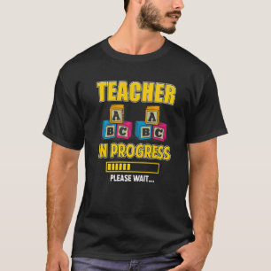 Lehrerin in der Zukunft Pädagoge Rainbow Dabbin T-Shirt