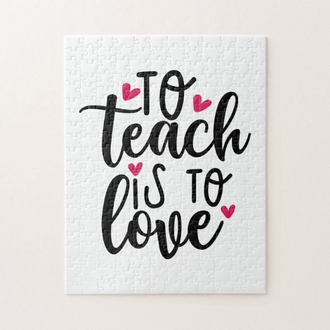 Lehrerin ist Liebe Puzzle (Vertikal)