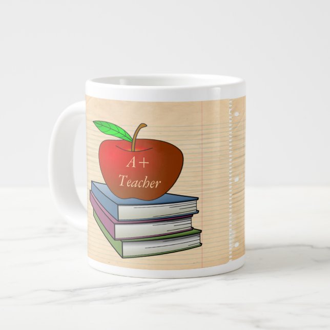 Lehrerin Jumbo-Tasse (Vorderseite Links)