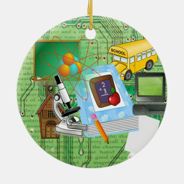 Lehrerin Keramikornament (Hinten)