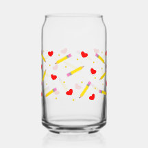 Lehrerin Leben Niedlich School kann Glass Wrap