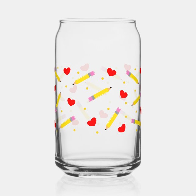 Lehrerin Leben Niedlich School kann Glass Wrap Dosenglas (Vorderseite)