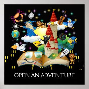 Lehrerin Lesen - Literaturplakat Poster