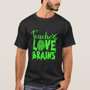 Lehrerin Liebe Brains Lazy Halloween Kostüm Funny T-Shirt