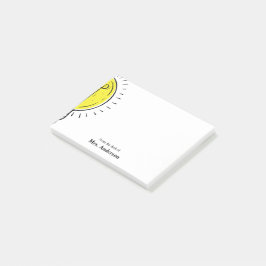 Lehrerin Lightbulb School Post-it Klebezettel