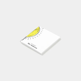 Lehrerin Lightbulb Schulnoten Post-it Klebezettel
