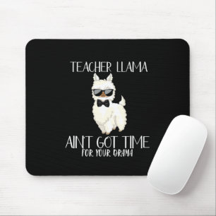 Lehrerin Llama - Zeit für Drama Funny Educator Mousepad