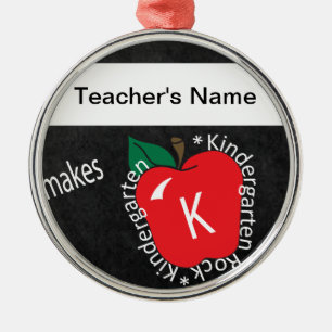 Lehrerin macht Kindergarten Rocks Ornament