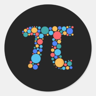 Lehrerin Mathe Pi Day Dot Day Day Day 2025 Runder Aufkleber