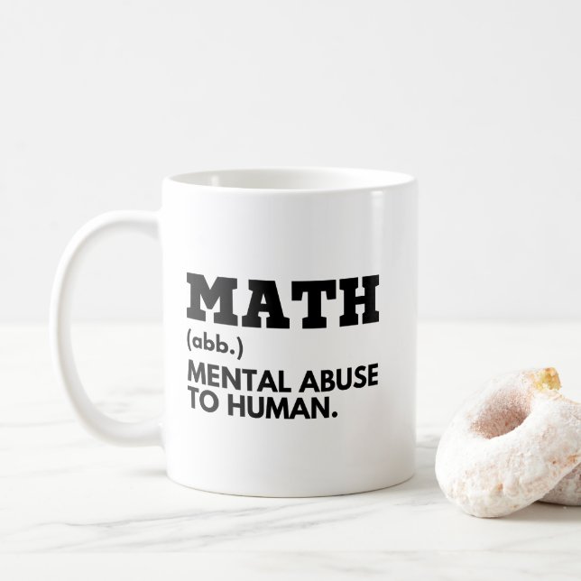 Lehrerin mathematisiert psychischen Missbrauch für Kaffeetasse (Mit Donut)