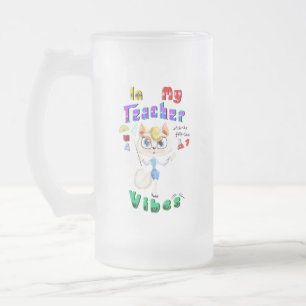 Lehrerin Mattglas Bierglas