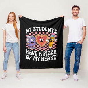 Lehrerin, meine Schüler haben eine Pizza von meine Fleecedecke