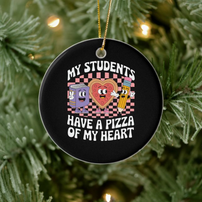 Lehrerin, meine Schüler haben eine Pizza von meine Keramik Ornament (Baum)