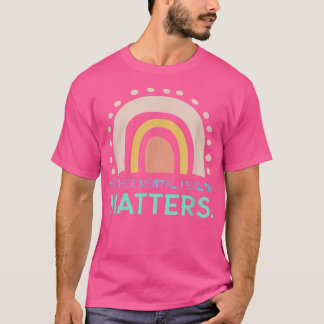 Lehrerin Mental Health Awareness Support Psychisch T-Shirt