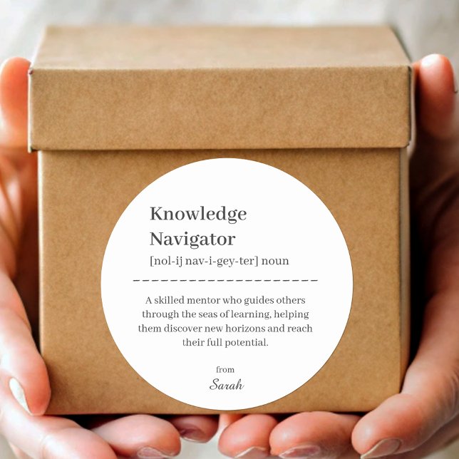 Lehrerin Mentor Mitarbeiter Wertschätzung Vielen D Runder Aufkleber (Teacher Mentor Employee Appreciation Thank You Classic Round Sticker)