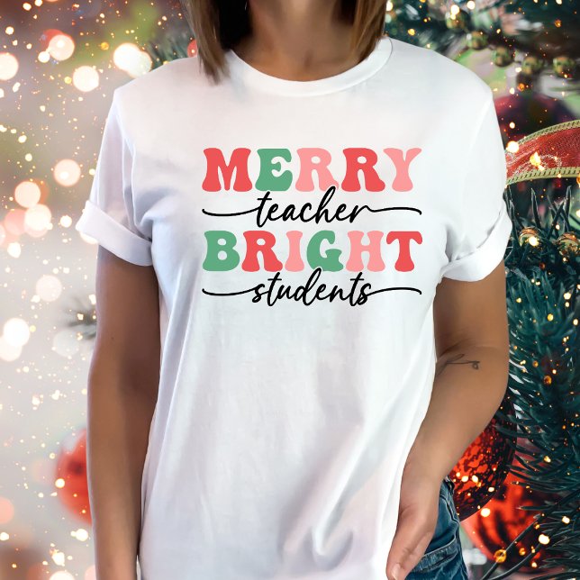 Lehrerin Merry Schüler knallen Weihnachten T-Shirt (Von Creator hochgeladen)